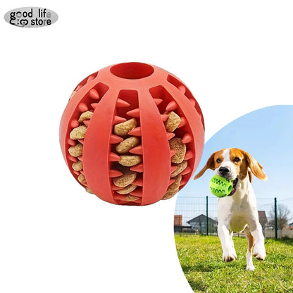 Dog Toy Ball Nontoxic Bite Resistant Interactive Toy Ball for Pet Puppy Food Feeder Chew Tooth Cleaning Durable Small Dogs Toys