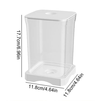 Betta Aquarium Tank 4K HD Desk Fish Tank Fish Bowl Small Aquarium Ornamental Aquarium Starter with LED Light for Home Offices
